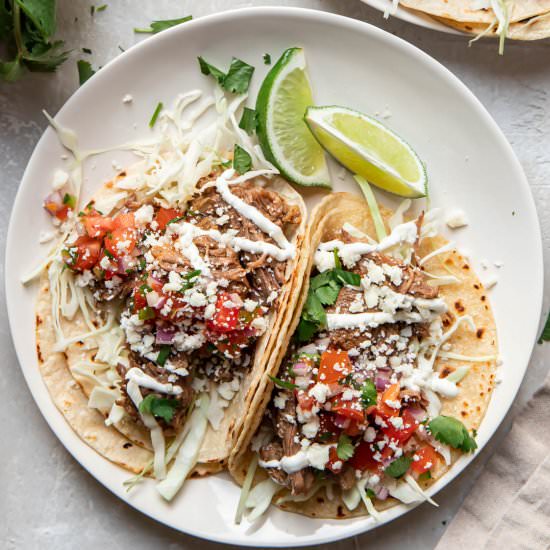 Barbacoa Tacos (Instant Pot)