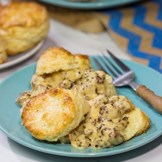 Biscuits and Sausage Gravy