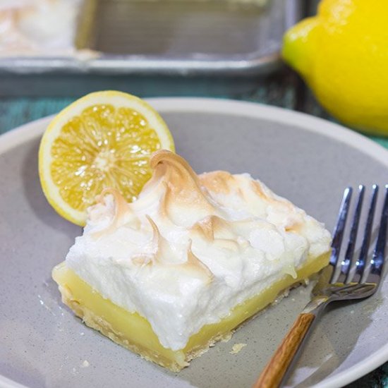 Lemon Meringue Slab Pie