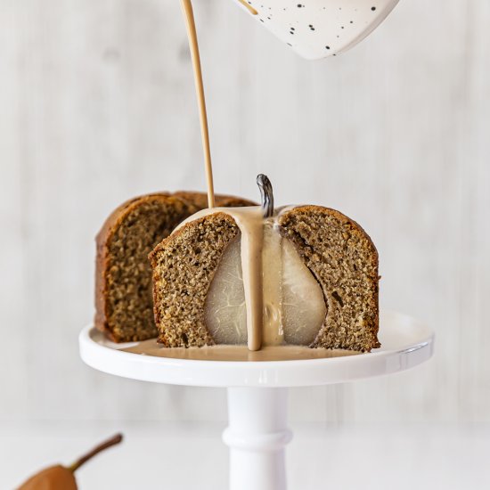 Mini Chai Poached Pear Cakes