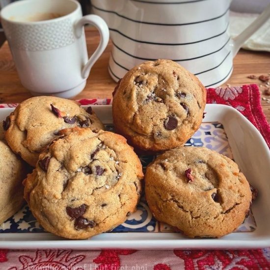 Tahini Chocolate Chip Cookies