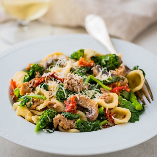 Pasta Sausage and Broccoli Rabe