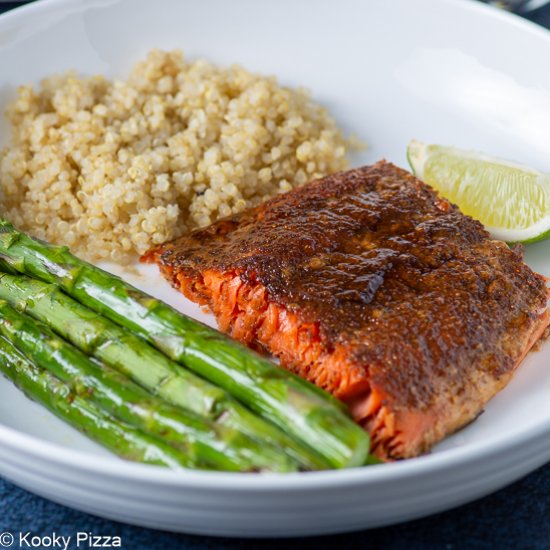 3 Ingredient Sweet and Spicy Salmon