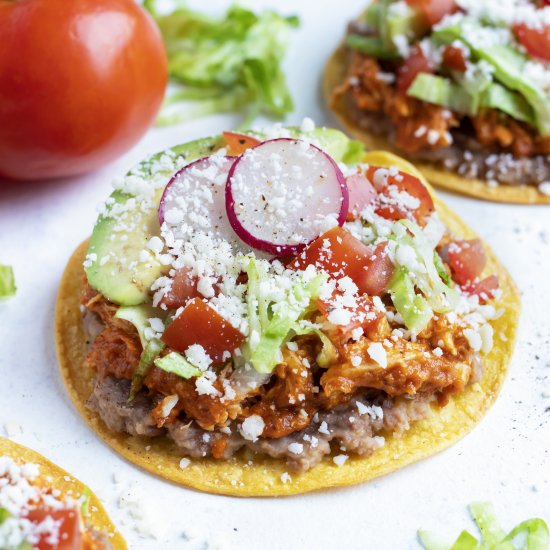 Chicken Tinga Tostadas