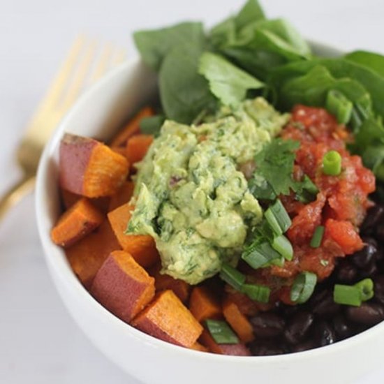 Sweet Potato and Bean Power Bowl