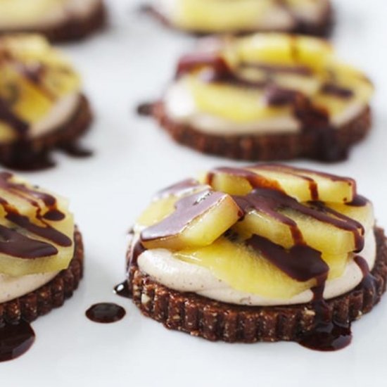 Raw Chocolate Kiwifruit Tarts