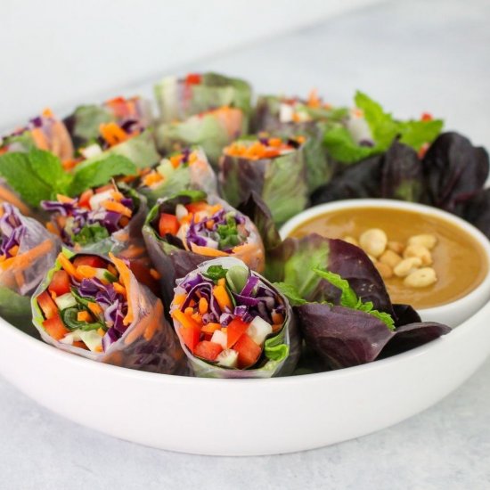 Summer Rolls with Peanut Sauce