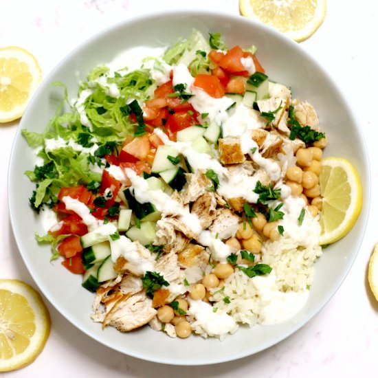 Lebanese Chicken Rice Bowl