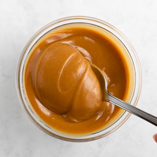 Vegan Peanut Butter Caramel Sauce