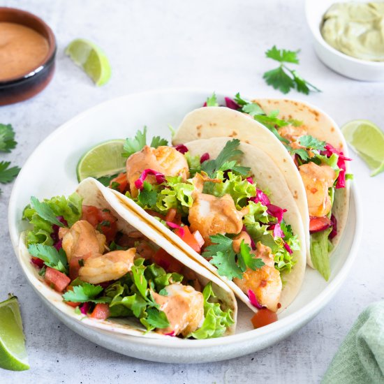 Fish Tacos with Chipotle Sauce