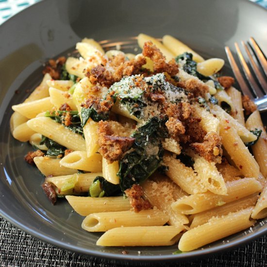 Extra-Anchovy kale pasta