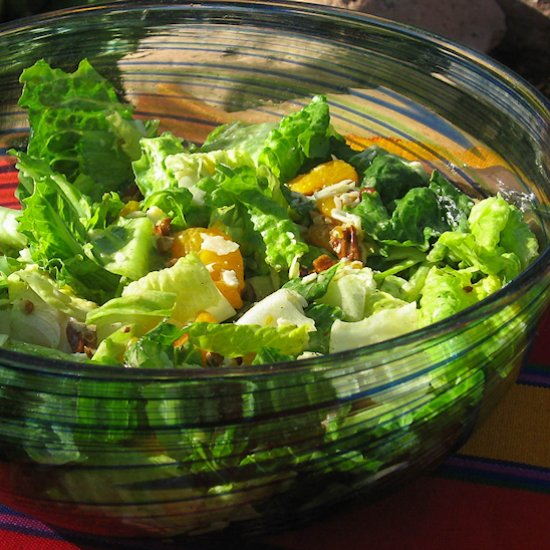 Caesar Salad with Mandarin Oranges