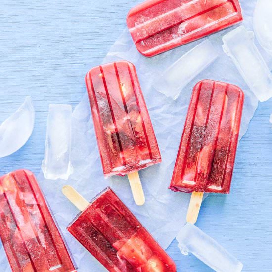 3 Ingredient Hibiscus Popsicles