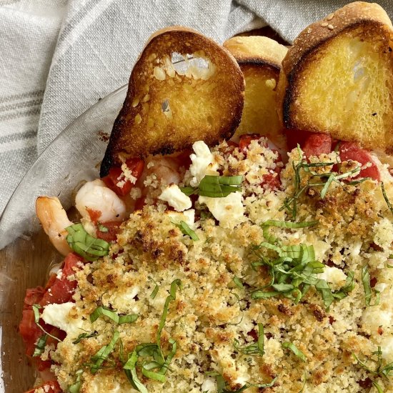 Baked Shrimp with Feta and Tomatoes