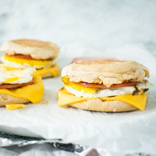 Homemade Egg McMuffin