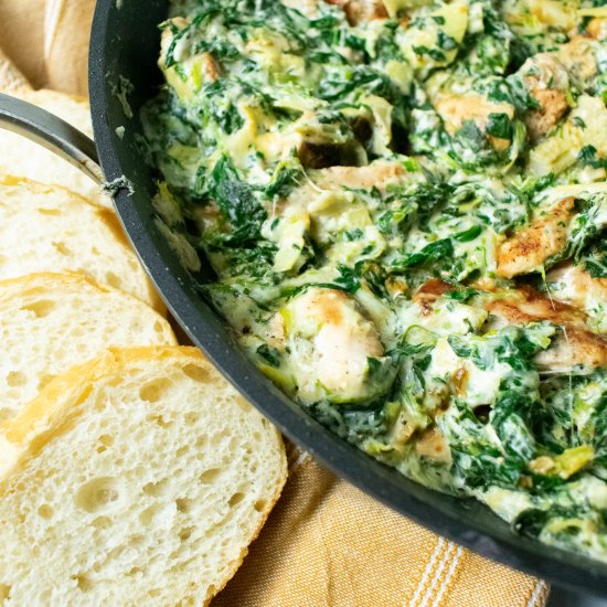 Spinach Artichoke Chicken