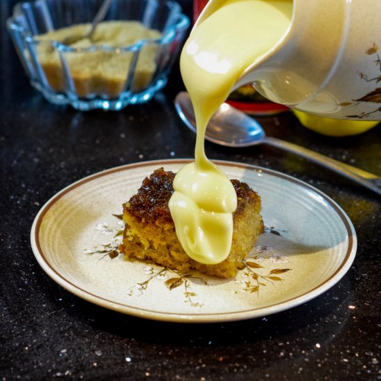 Oven-Baked Treacle Sponge Pudding