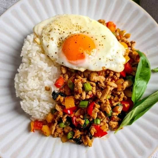 Thai Stir Fried Basil with Pork