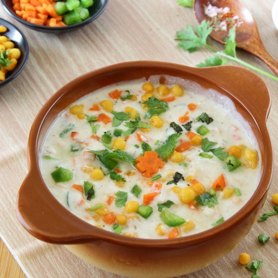 Vegetable Boondi Raita