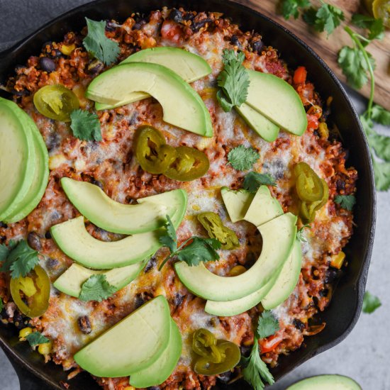 Soy Chorizo Quinoa Skillet