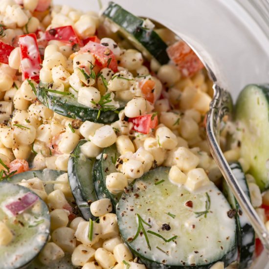 Corn and Cucumber Salad