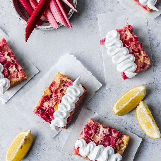 Lemon Rhubarb Bars