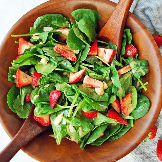 Easy Strawberry Spinach Salad