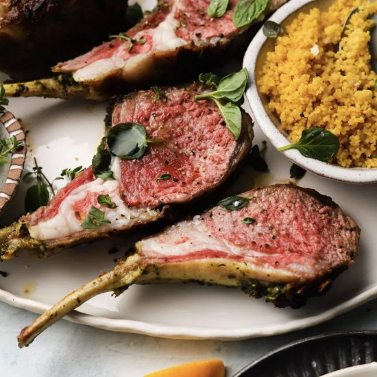 Moroccan Rack of Lamb with Turmeric