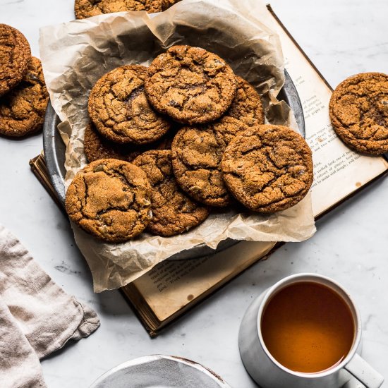 Triple Ginger Molasses Cookies