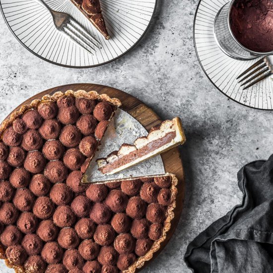 Chocolate Coffee Mascarpone Tart