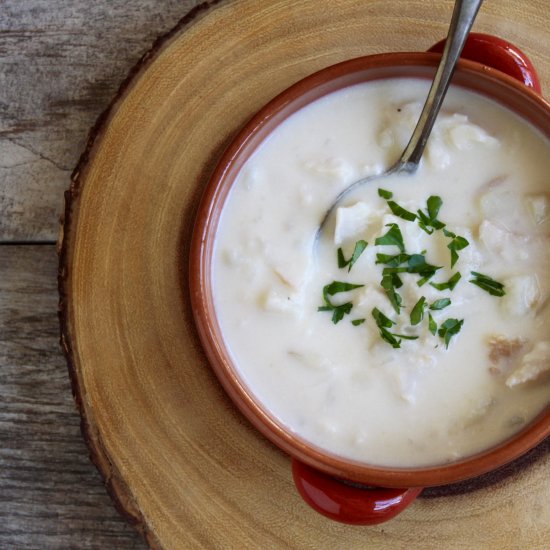 cullen skink (smoked fish chowder)