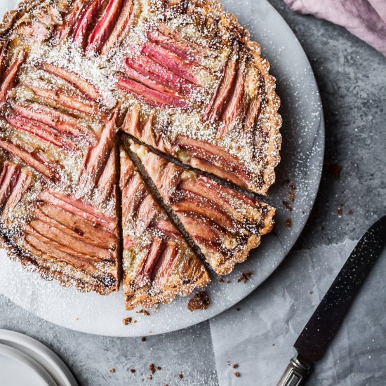 Rhubarb Frangipane Tart