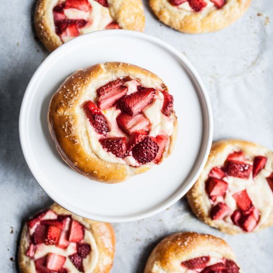 Strawberry Cream Cheese Brioche