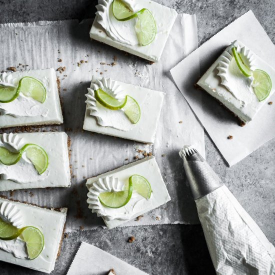 No Bake Key Lime Cheesecake Bars