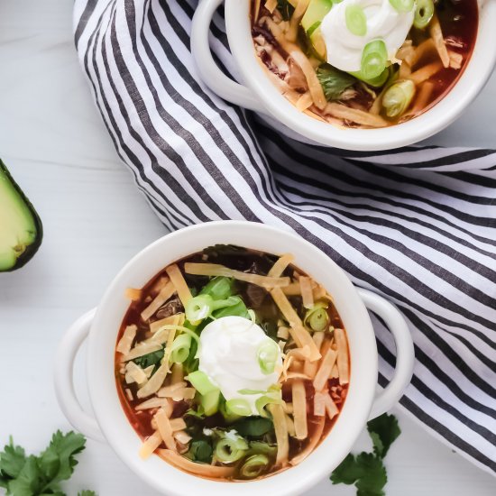 Spicy Chicken Enchilada Soup