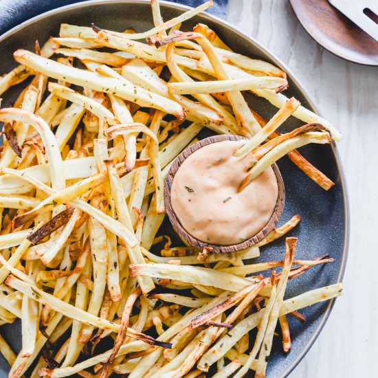 Rosemary Garlic Parsnip Fries