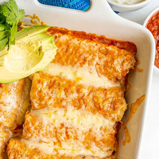 Chicken enchiladas