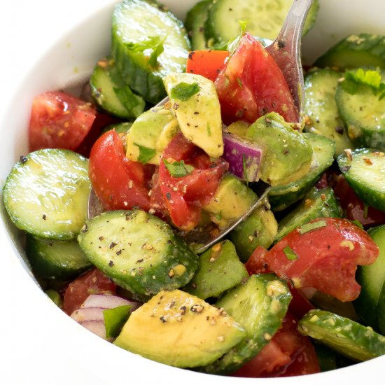 Cucumber Avocado Salad