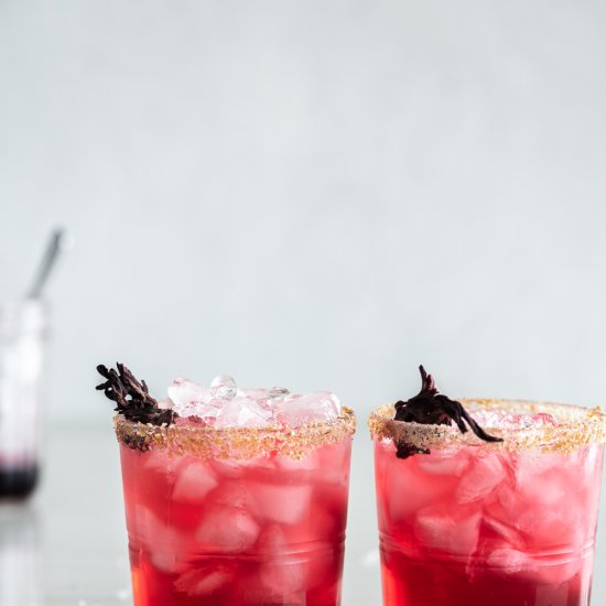 hibiscus ginger margarita