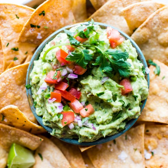 Creamy Guacamole with Sour Cream