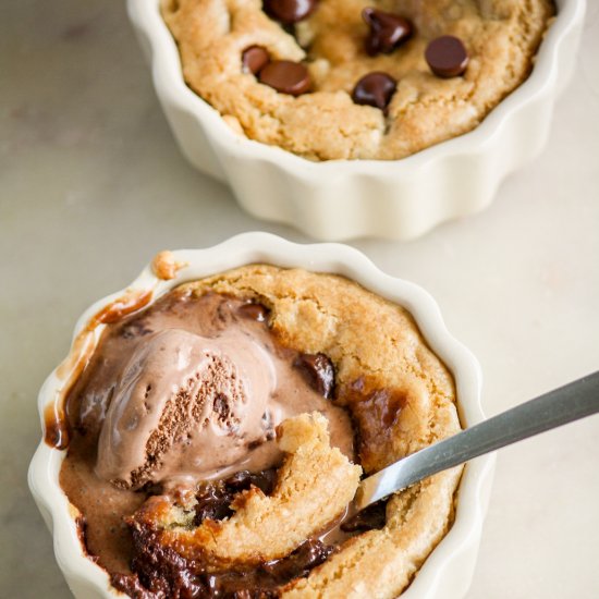 Chocolate Chip Cookie Pots