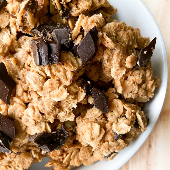 Peanut Butter Granola Clusters