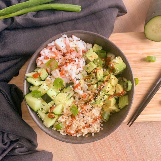 California Roll in a Bowl