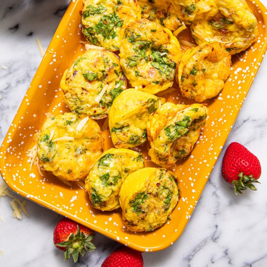 Bacon Gouda & Spinach Egg Bites