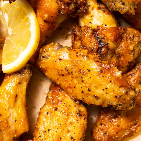 Lemon Pepper Chicken Wings