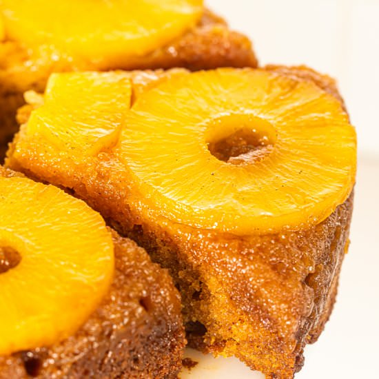 Bourbon Pineapple Upside Down Cake