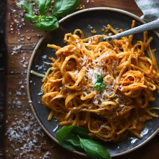 Roasted Pepper Alla Vodka Pasta