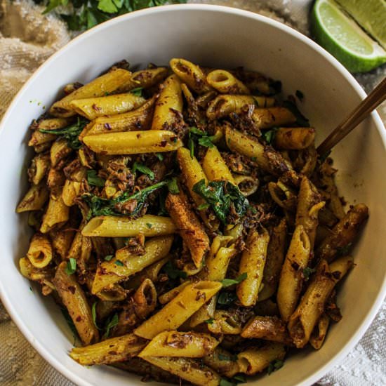 Curried Jackfruit Penne