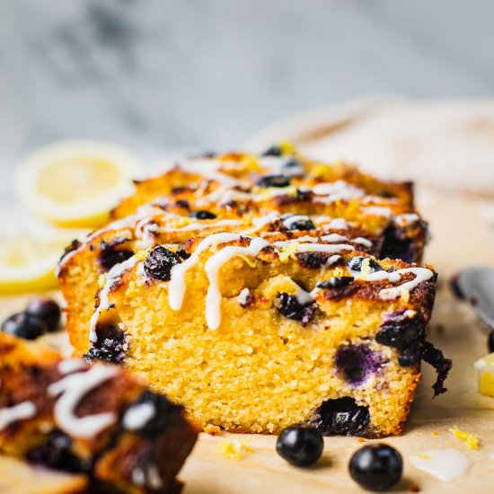 Healthy Blueberry Lemon Bread