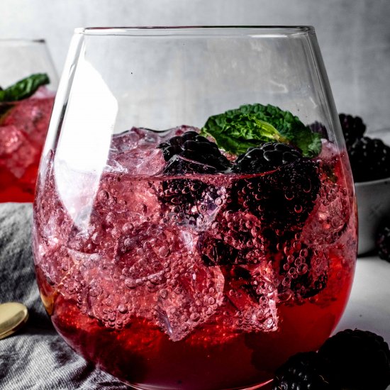 vanilla blackberry shrub